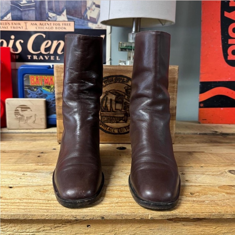 Cole Haan Dark Brown Leather Boots